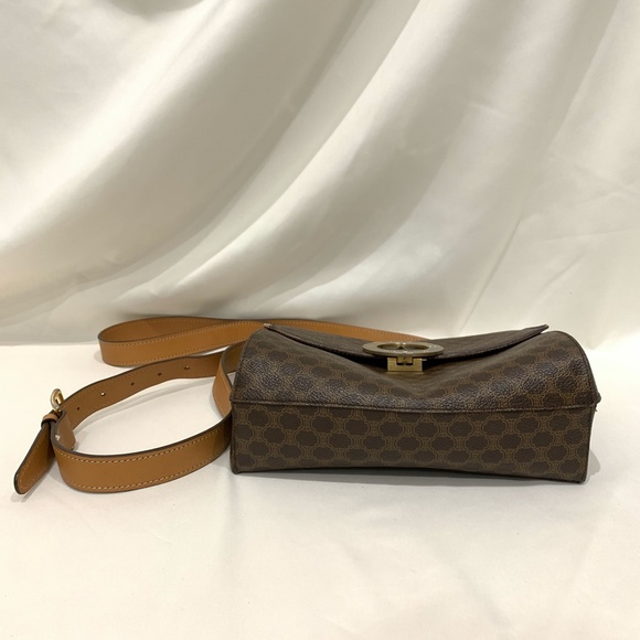 Celien Brown Macadam Crossbody Bag Sku#84021 - Picture 4 of 13